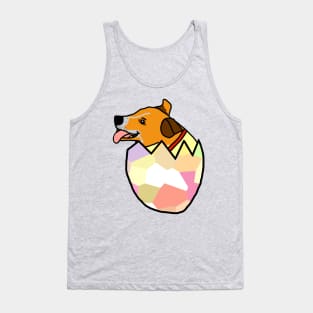 Jack Russell Hatches from Easter Egg Tank Top